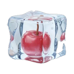 Cherry ice cube