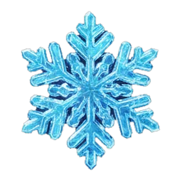 Glass snowflake