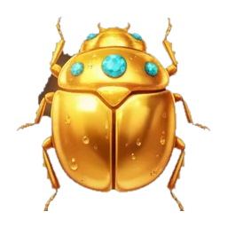 Golden scarab